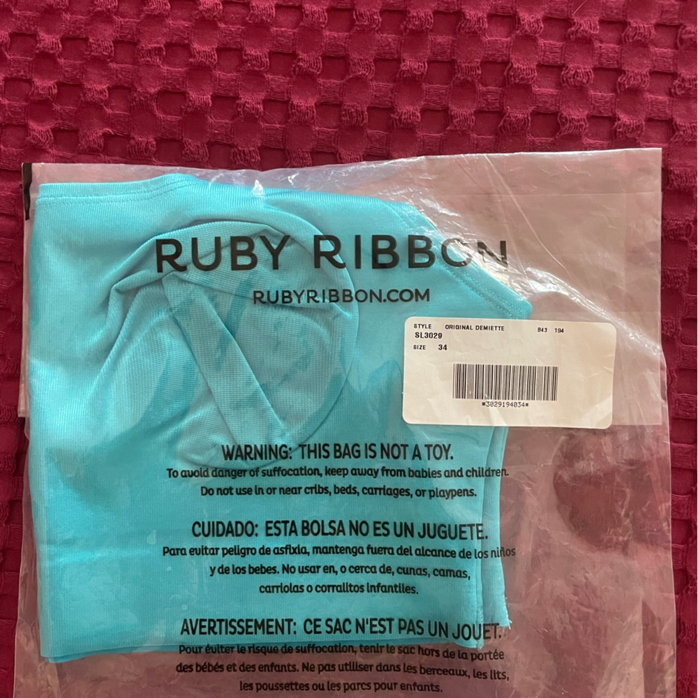 Ruby Ribbon Blue Demiette